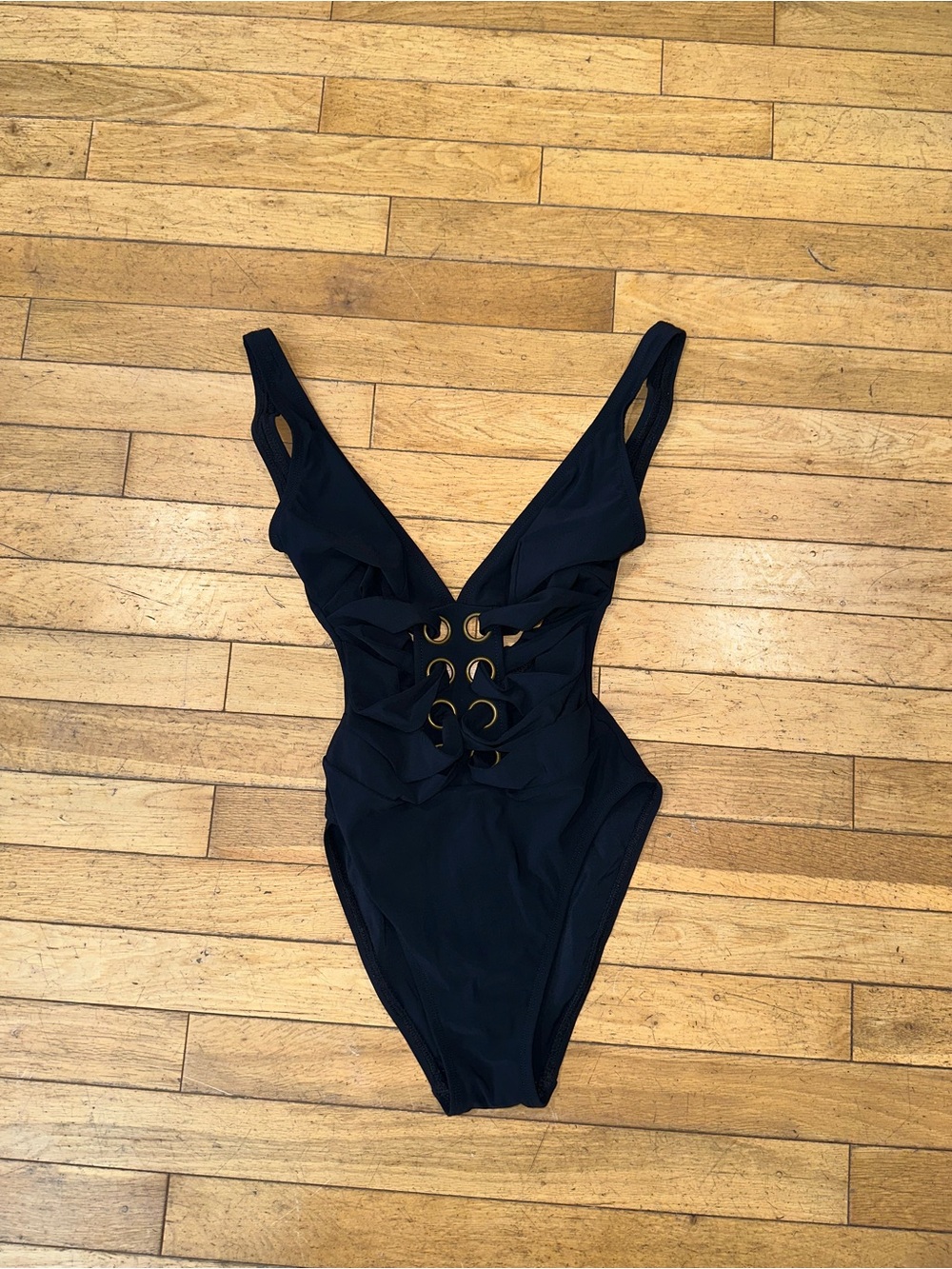 Woman’s Karla Colletto one piece swim suit bathing